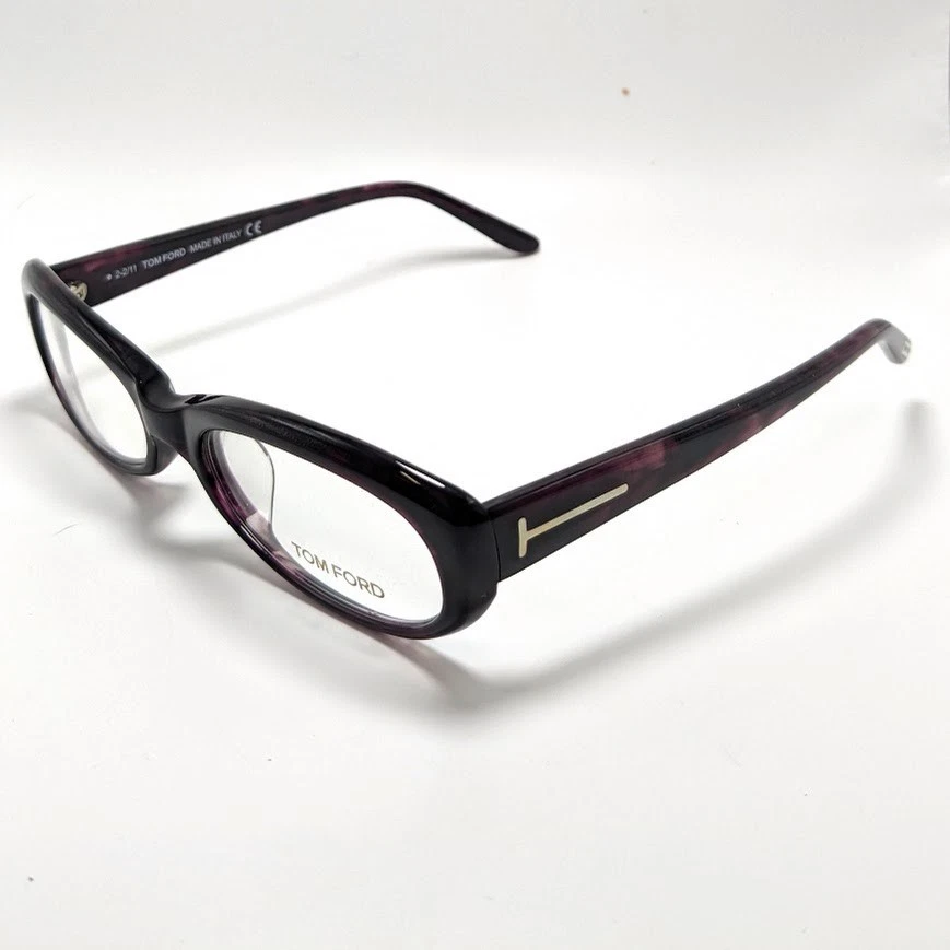 Marco de gafas retro Tom Ford TF5180 púrpura tortuga para mujer 53/16/135 nuevo Foto 2 de 4