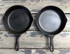 Wagner Ware Sidney -O- #6 #5 Cast Iron 9.25” Skillet Frying Pans 1056H Seasoned