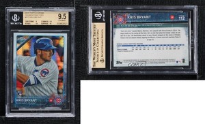 2015 Topps Chrome Prism Refractor Kris Bryant #112 BGS 9.5 GEM MINT Rookie RC
