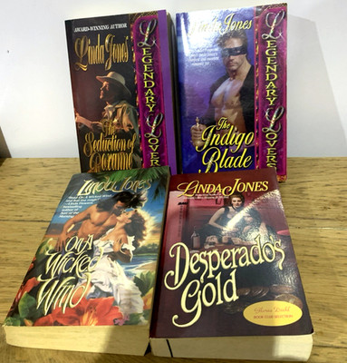 4 x Linda Jones Romance , Adventure ,  Paperback Books Bundle Legendary Lovers