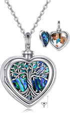 Sterling Silver Heart Locket That Holds Picture for Women for Ashes Urn Necklace