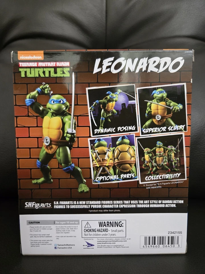 Bandai S.H. Tortugas Ninja Adolescentes Mutantes Figuarts LEONARDO (2342155) Vendedor de Estados Unidos Foto 3 de 4