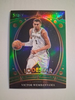 Victor Wembanyama RC 2023-24 Panini Select Lodestar Green Prizm SSP #9  RARE 
