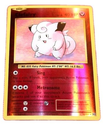 Clefairy Lv.14 40HP 2016 Collectible Holo Pokemon Trading Card No. 63/108 | eBay Clefairy Lv.14 40HP 2016 Collectible Holo Pokemon Trading Card No. 63/108 | eBay