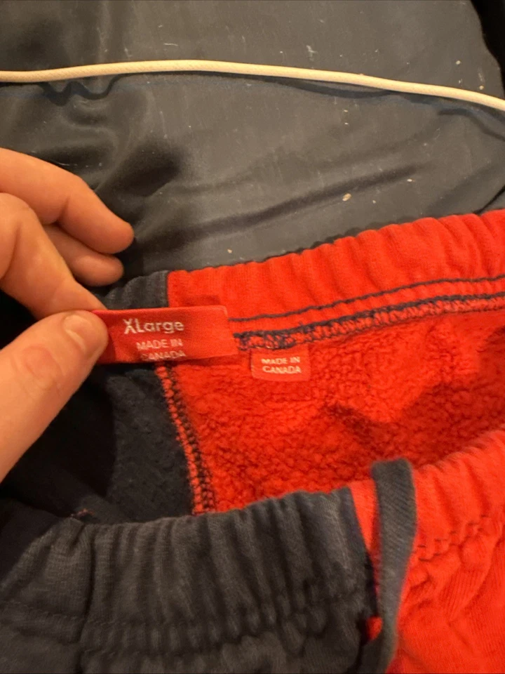 Pantalones deportivos Supreme Split talla XL extra grandes rojos azul marino para hombre FW18 Foto 3 de 3