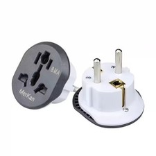 1 X Plug Converter AU US UK To EU Travel Adapter 16A 250V Home Plug Adapter
