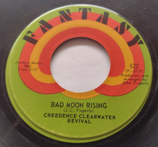 CANADA!!! NM- CREEDENCE CLEARWATER REVIVAL Bad Moon Rising / Lodi 1969 45