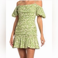 ASTR Green Floral Shift Dress Size Medium