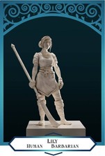 Human Barbarian D D TTRPG Miniature DnD Is A Woman NO BASE