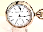 Large 18SZ-Elgin Pocket Watch-in 1/2 Hunters-case for Repair -runs & Stops -1894