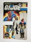GI Joe Zandar v1 Action Figure 1986 Rifle Card Back Vintage Hasbro ARAH