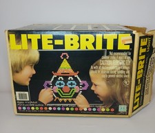 Lite-Brite Original Box Pegs Pictures Manual Vintage 1981 Tested Toy Lite Brite