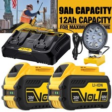 For DEWALT DCB609 DCB615 FLEXVOLT 20v/60v MAX Lithium-Ion 12 Ah Battery/Charger