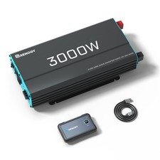 Renogy Inverter P2 3000W Pure Sine Wave Inverter 12V DC to 120V AC Converter ...