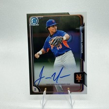 2015 Bowman Chrome #BCAP-JU Jhoan Urena Prospect Autographs
