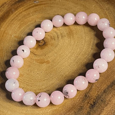 Pink opal 8mm stretch bracelet beaded bracelet 7  stretch crystal healing natura