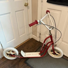 RARE 1980s Red Magna Freestyle BMX Scooter w/ New Tires + Brake Pads