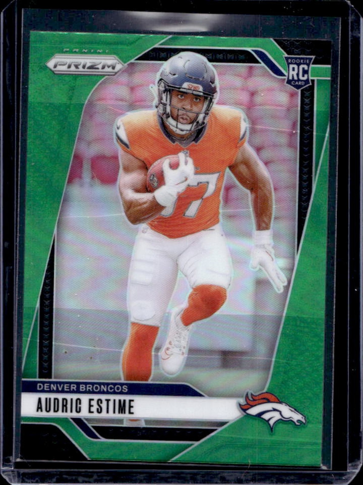 2024 Prizm Audric Estime RC Green Rookie #306 Broncos