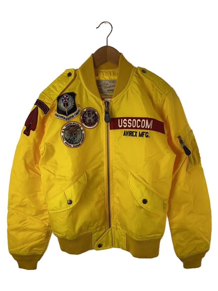 Avirex Nylon Flight Jacket Yellow Size L USSOCOM Style L-2