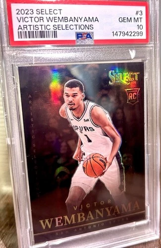 2023 Victor Wembanyama RC - Artistic Selections #3🔥PSA 10 POP 6👽SSP CASE HIT!
