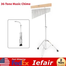 Bar Chimes Single-Row Wind Chime 36-Tone With Tripod Stand Percussion Instrument