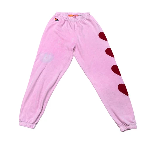 Aviator Nation Heart Stitch 4 Sweatpants Women's Medium Loungewear