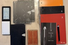 Livescribe 3 Smartpen Bundle  7 Dot Paper Notebooks, Notepad  Basics Guide