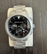 Michael Kors Mens Quartz Chronograph Date Bla...
