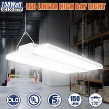 150W Led Linear High Bay Light 22,500LM 5000K Daylight Warehouse Led Shop Lights