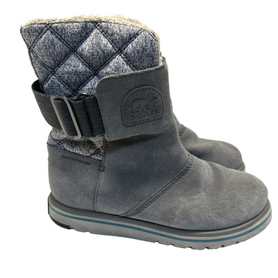 Sorel Rylee Boots Womens  size 7 Gray Faux Fur Waterproof NL2371-078