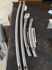 ROCKWOOD Glass door Push/pull Set Brushed Stainless Finish (4 Pcs.)