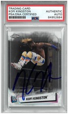 KOFI KINGSTON SIGNED AUTOGRAPH SLABBED WWE 2021 TOPPS CHROME CARD PSA DNA
