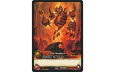 Fire Elemental WOW Token Token LP x1 - TCG Card