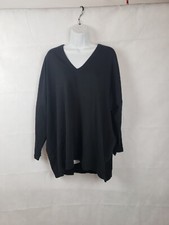 May 31 Soft Sweatshirt Pullover One Size O/S Pima Cotton Black Top May 31 Soft Sweatshirt Pullover One Size O/S Pima Cotton Black Top
