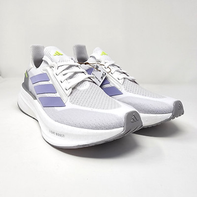 Adidas Ultraboost 5X Running Shoes White Voilet Tone Womens Size 8.5 WIDE JH9022