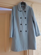 Ladies Bhs Winter Coat Pale Blue Size 20.