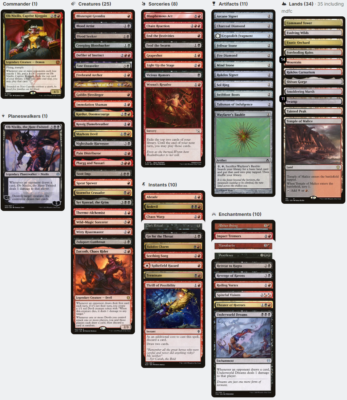 mtg ob nixilis commander deck Ob Nixilis, Captive Kingpin DEATH BY 1,000 PINGS Magic Custom Commander Deck