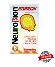 Neurobion Energy Dietary Supplement 60 Capsules Vitamina B1 B2 B6 B12
