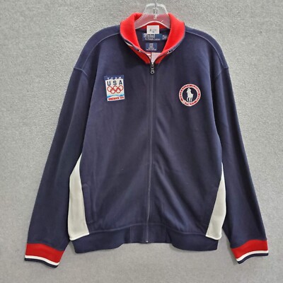Polo Ralph Lauren Men Jacket XL Navy Team USA Olympic Vancouver