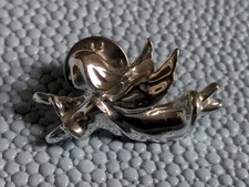 Vintage silver Tone Gigio lapel Pin 