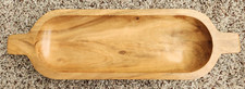 Acacia Wood Serving Board w/ Handle Wood Charcuterie Board for Bread, Meats 16x5