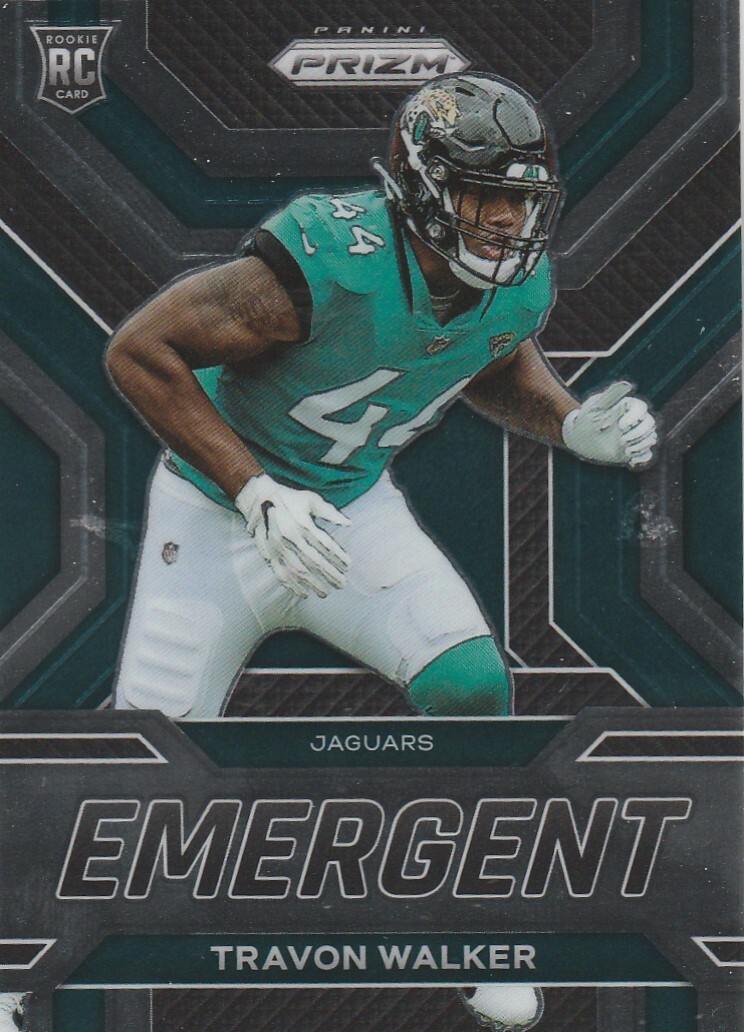 2022 PANINI PRIZM TRAVON WALKER DE JAGUARS ROOKIE #E-19 EMERGENT SP HOT!