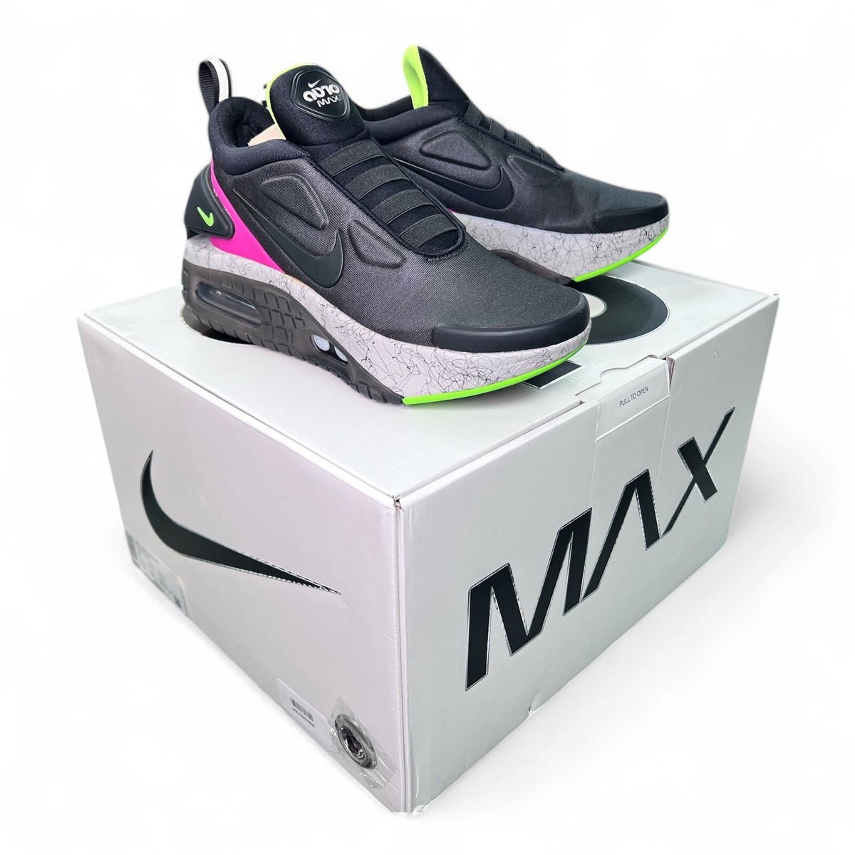 NIKE Adapt Auto Max Black/Black/Fireberry US Charger-CZ6804