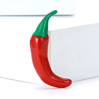 Alloy Enamel Red Pepper Brooch, Men's Women's Clothing Simple Jewelry Corsage