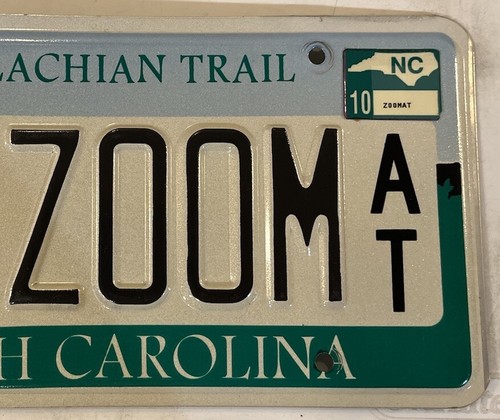 APPALACHIAN TRAIL vanity ZOOM license plate Outdoors Photographer Bird Watching - Picture 9 of 10