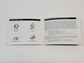 Street Fighter 2010 Authentic Original NES Nintendo Manual Only **