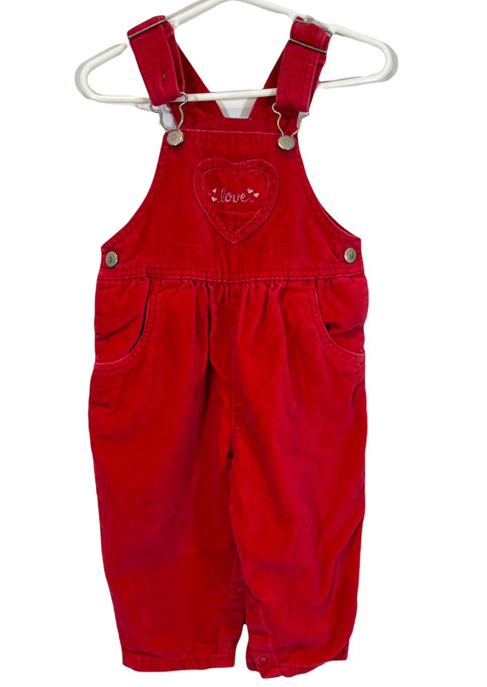 Sprockets Baby Girl Red Overalls Hearts Size 18 Months eBay