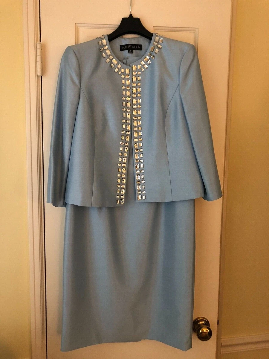 Albert nipon dresses with jackets sale