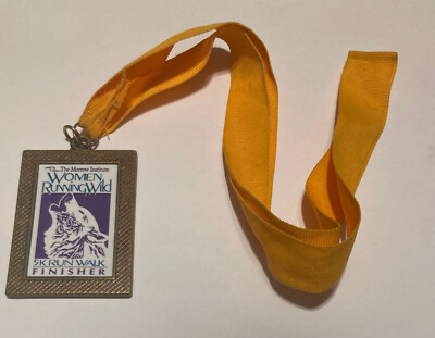 Women Running Wild 5K Run/Walk Finisher Medal 3 3/4'' X 2'' Morrow Institute