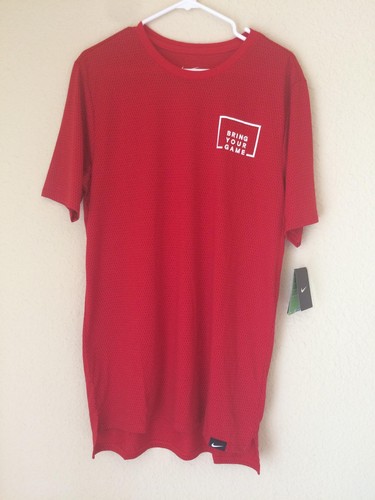 NEW NIKE MEN'S CORE ART 3 BASKETBALL T-SHIRT RED 806931 657 - Picture 1 of 2